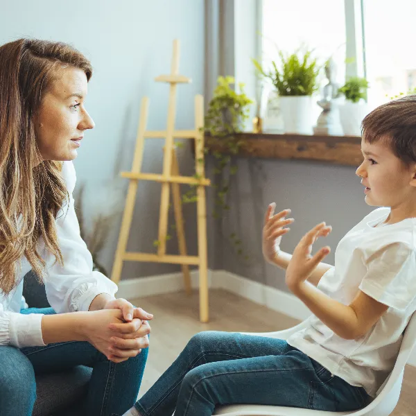 child talking