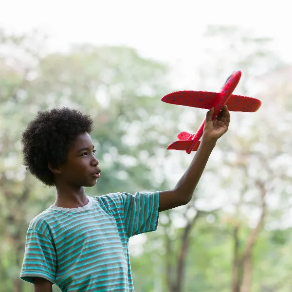 child playing outside