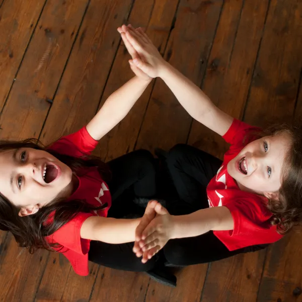 Kids dancing in drama school