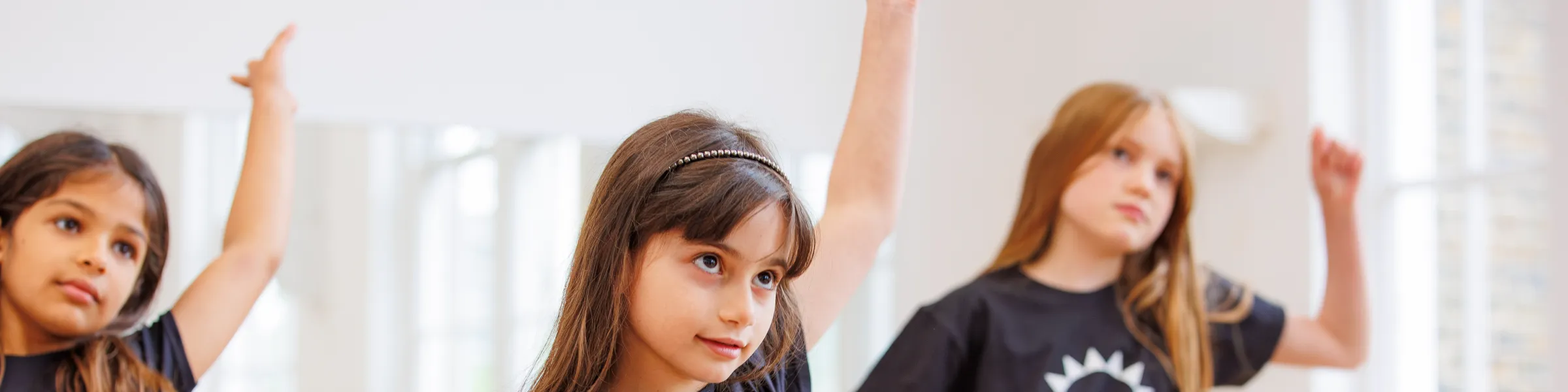 Child acting in drama class